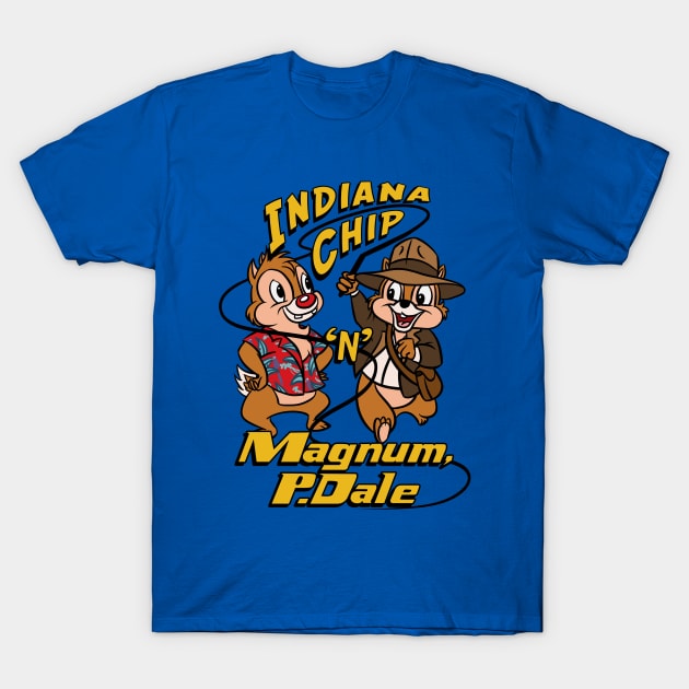 Indiana Chip 'n' Magnum, P.Dale T-Shirt by Ellador